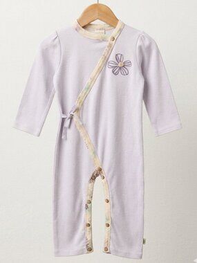Finn + Emma 100% Organic Cotton Asymmetrical Kimono Romper - 9-12 Months